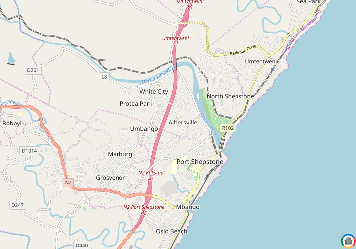 Map location of Albersville